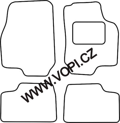 Autokoberce Opel Astra G pravostranné řízení 1997 - 2004 Colorfit (3432)